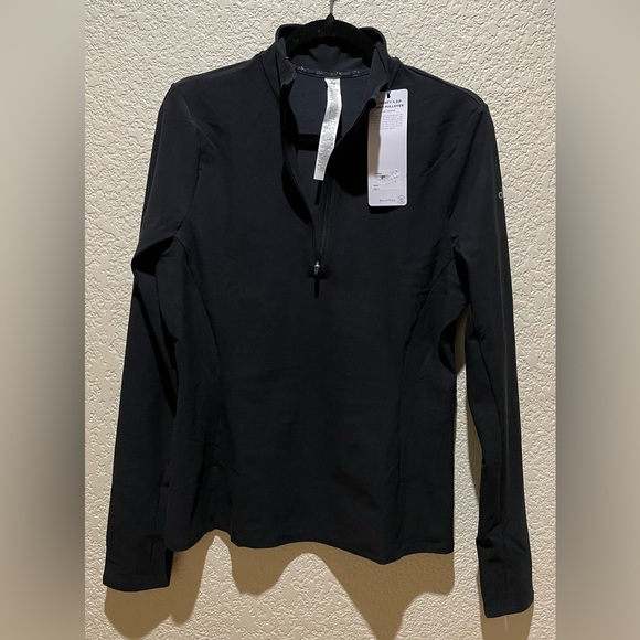 NWT Alo Yoga Alosoft 1/2 Zip Rapid Pullover Black Size XS - Picture 8 of 15